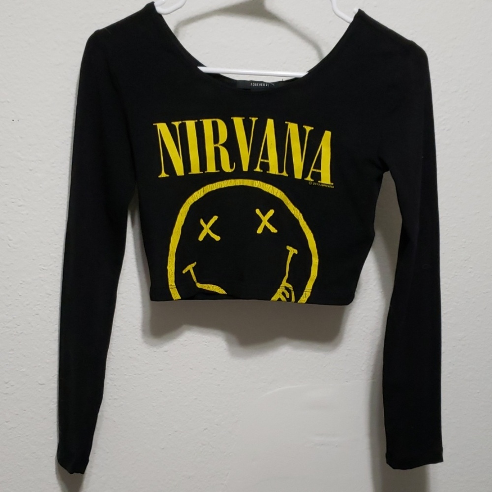 NEVER WORN Nirvana crop top